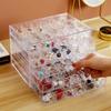 Transparent Jewelry Storage Box Large Capacity Household Organizing Box Earrings Necklace Dust Drawer