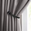 Black Curtain Holdbacks with Mounting Screws For Living Room Bedroom Bathroom