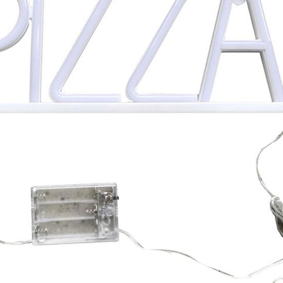 Pizza Letter Neon Sign LED Light Creative Shape Energy-saving Flicker Free Wall Art Background Neon Lamp Decor