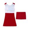 Kids Girls Cheerleading Outfits with Shorts Sleeveless Dress Cheer Uniform Costume