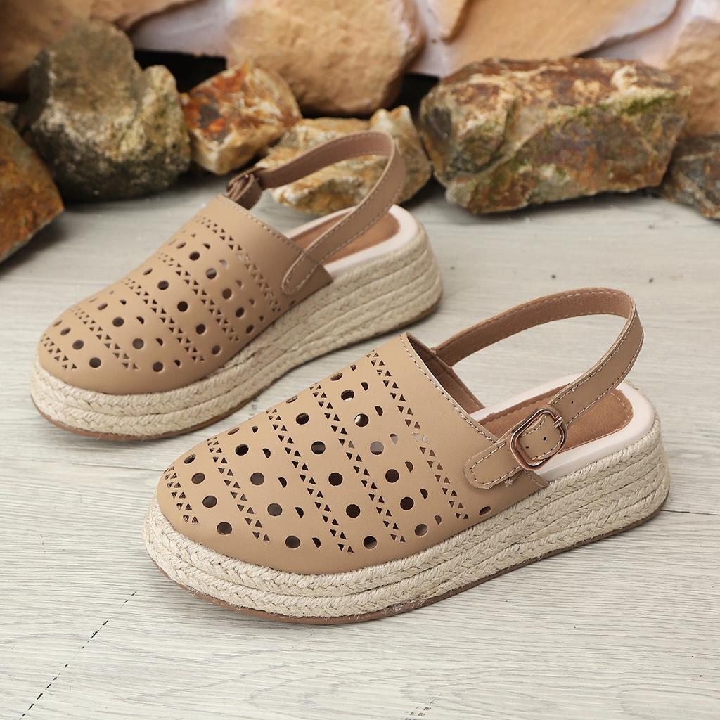 Fashion Women Sandals Hollow Out Breathable Slippers Summer Outdoor Causal Wear Shoes Bottom Casual Thong Sandals Sandalias De Mujer