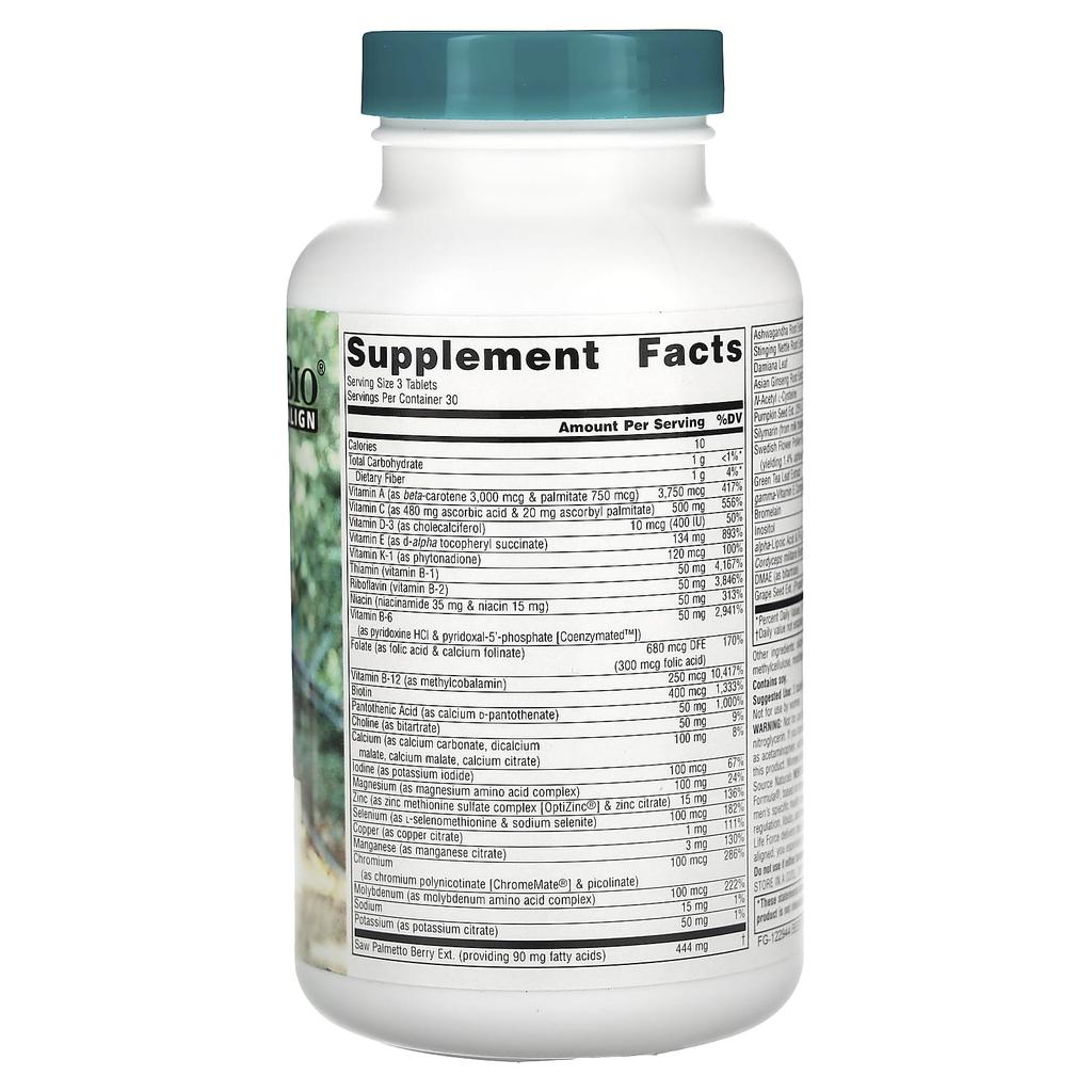 Source Naturals Life Force Multiple for Men, 90 Tablets