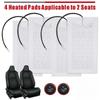 2x/4x12V Universal Car Heated Seat Covers Pad Carbon Fiber Heated Auto Car Seat Heating Pad Winter Warmer Heater Mat  48cmx28cm