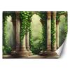 Wallpaper Columns and Leaves