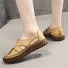 Women's Sandals Summer New Genuine Leather Handmade Ladies Shoes Women Flats Mother Shoes