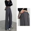 Autumn High Waist Straight Suits Pants Women Wide Leg Suit Pants Casual Trousers