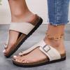 Womens Summer New Fashion Open Toe Platform Shoes Comfortable Beach Sandals Womens Banquet Casual Gladiator Womens Slippers
