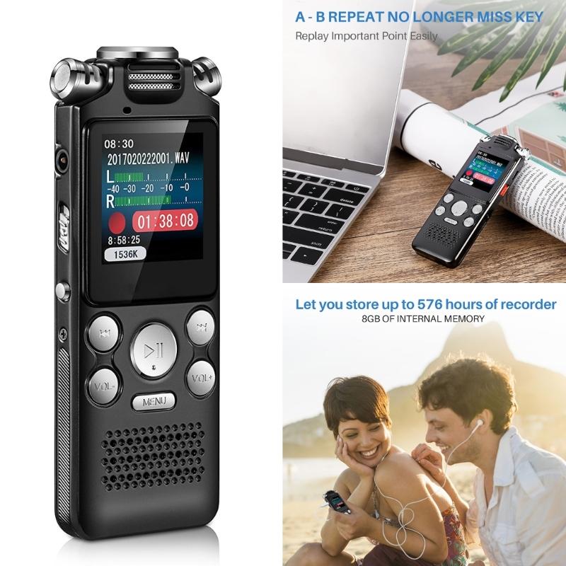 Digital Voice Activated Recorder Dictaphone Long Distance O Recording MP3 Player Noise Reduction Recorder Pen