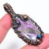 Purpurite Handmade Copper Wire Wrap Jewelry Pendant 2.56" J2k28