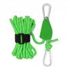 4mm 4m Rope Fastener Reflective Nylon Tent Wind Rope Tensioner with Carabiner Tent Wind Rope Fixed Buckle Adjustable for Camping