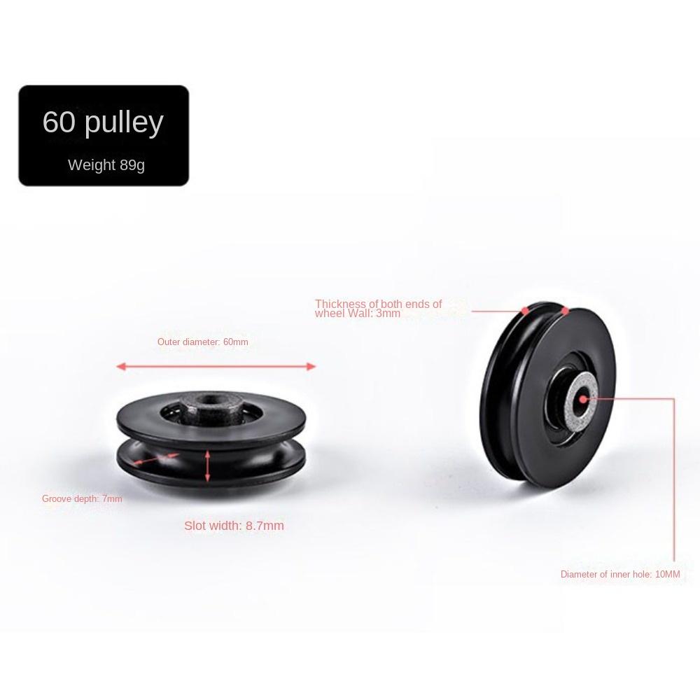 Fitness Equipment Parts Nylon Pulley Cable Machine Part Nylon Bearing Durable Pulley Wheel