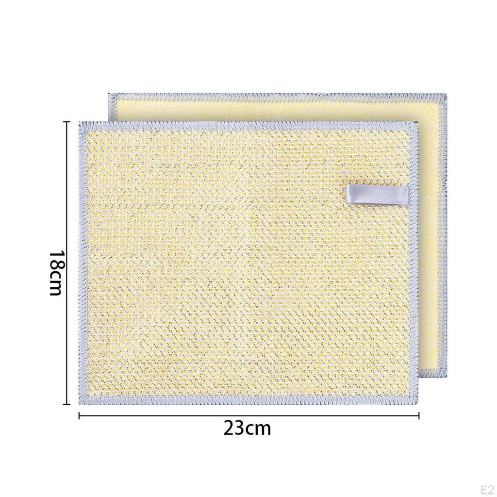 Kitchen Cleaning Dish Towels, Mesh Microfiber Cloth, Multipurpose Wire Dishwashing Rags
