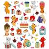 Creotime Stickers - Cat and Birthday - Approx. 38 Pcs