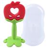 Benian Silicone Fruit Teether + Case, Nozzle, Apple, Korean Baby Products