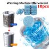 10Pcs Washing Machine Cleaner Descaler Deep Cleaning Effervescent Tablets Remover Deodorant