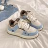 Campus Style Little White Shoes Women's Autumn New Color Matching Round Head Bread Shoes Platform Design Board