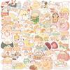 50 Cartoon Bread Mouse Doodle Stickers Decorate Guitar Notebook Suitcase DIY Waterproof Stickers
