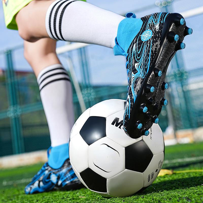 32-46 Football Shoes High -top Outdoor Men's Long Nails Sports Football Boots Large Size Young Sports Football Boots For Boys