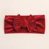 Autumn and Winter New Baby Golden Velvet Headband, Children's Soft Bow Headgear, Baby Headband