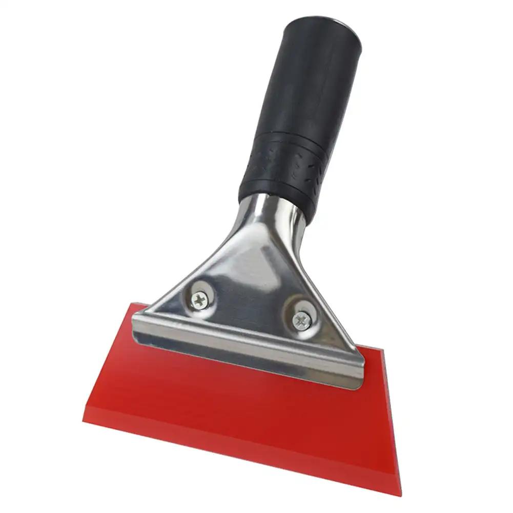 Rubber Scraper Blade Shovel Handle Window Tint Glass Wash Cleaning Tool Carbon Film Wrapping Car Squeegee Car Winter Accessories