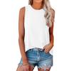 Ladies Casual Loose Sexy Sleeveless Round Neck Shirt Elastic Vest