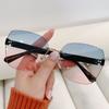 Eyeglasses Summer UV400 Frameless Sun Glasses Women Shades Rimless Sunglasses Gradient Sunglasses