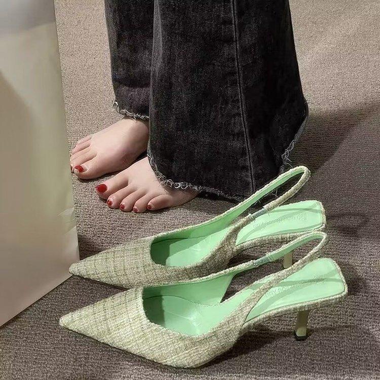 High Heels for Women 2025 New Summer Design French Fashion Sandals Temperament Single Shoes