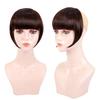 Fringe Bangs Synthetic Hair Extensions Clip In Bangs 6 Inch Short Straight Hairpiece Front Neat Bang Two Side Blonde