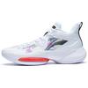 New LINING Power Basketball Shoes Men Mid Top Standard White/Black/Red ABPS073-3