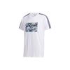 Adidas Neo Graphic Print Sports T-Shirt Men Tops White GK5870