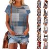 Women's Short Sleeve T Shirts Round Neck Cute Tunic Tops Basic Tees Blouses Loose Fit Pullover