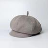 Women's Two-Way Beret: Stylish, Warm Autumn/Winter Octagonal Hat with Brim for a Slimmer Face.
