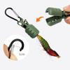 1 Set Fishing Hook Cover with Carabiner Portable Shrimp Lure Squid Jig Hook Protector Case Bonnet Clip Fishing Accessories