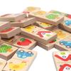 Children's Educational Wooden Idiom Domino Puzzle Set