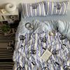 Bedding Pure Cotton Four-piece Set, Quilt Cover, Quilt Cover, Bed Sheet, Human Dormitory Three-piece Set