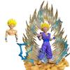 Jt Statue Drogan Boll Z Son Gohan Figure Replaceable Heads Led Base Super Saiyan Gohan Action Figures Collection Mode Toys Gifts