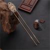 Hairpin U-Shaped Style Han Chinese Hair Clasp Ancient Ethnic Style Bridal Updo Hairpin DIY Clothing Headdress Copper Hairpin Copper Flower Piece