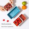 Plastic Snack Box Creative Washing Basket Hollow Design Melon Seed Box  Office