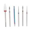6pcs Ceramic Nail Drill Bit High Strength Polishing Tungsten Ceramic Cuticle Remover Bits for Nail