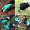 4 Hand Claw ABS Plastic Garden Rubber Gloves Gardening Digging Planting Durable Waterproof Work Glove Outdoor Gadgets