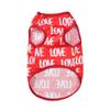 Mesh  Pet Dog Clothes Cute Letter Print Puppy Vest For Small Dogs Cats Costume Soft French Bulldog Pullover Festival Dress Up Apparel