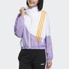 Adidas Neo Color Block Zip-Up Stand Collar Long Sleeve Jacket Women Outerwear Purple Pink HM9911