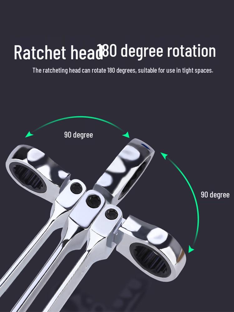 Combination Torx Ratchet and Open-End Wrench Set