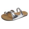 6822 Flat-bottomed Open-toe Buckle with One-word Casual Slippers Women's 2025 New Minimalist and Gentle Wind Beach Sandals