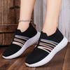 Women's Shoes Casual Shoes New Large Size Breathable Single Shoes Flying Woven Lightweight Shoes Women's Soft-soled Simple Mesh Shoes