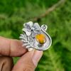 Gift For Her 925 Silver Natural TigerS Eye Solitaire Flower Adjustable Ring