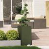 VidaXL Planter Olive Green 40x80x80 Cm Steel, Flower Pot, Plant Stand, Raised Bed, Planter Stand, Trough 860776