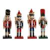 Wooden Christmas Nutcracker Traditional Classic Decoration Christmas Ornament for Kids Gifts Home Centerpiece Parties Table