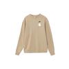 Logo Print Crew Neck Sweatshirt Men Tops Khaki HJ0836-247