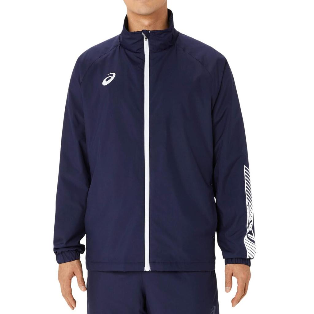 Training Wear Tricot Breaker Jacket 2031E745 Midnight X Brilliant White 2XL [ASICS] Men's